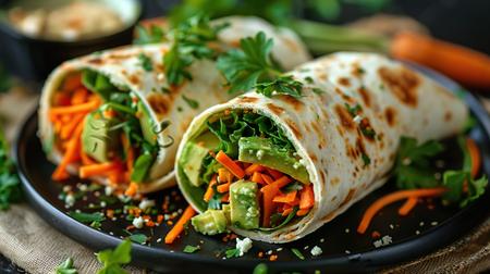 Avocado feta wrap